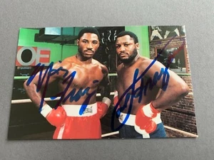 JOE (†2011) & MARVIS FRAZIER Weltmeister Boxen signed Autogrammkarte 6x9 RARITÄT - Picture 1 of 2