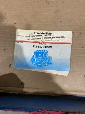 DEUTZ F3-6L 912/W Spare Parts Catalog Book Manual 3A - Image 1 of 4