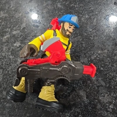 Fisher-Price Rescue Heroes Forrest Fuego Fireman w/ Axe & Backpack 6 inch Figure - Image 1 of 4