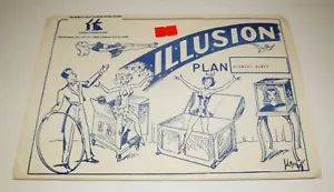 Vintage 50's Louis Tannen's Magic Sealed Illusion Plans - Burning Alive - Picture 1 of 2