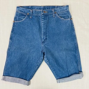 Pantalones Cortos Vaqueros Wrangler Denim 14MWZG Para Mujer’s Cintura 30* Corte Vaquero Calce Ajustado Usados en Excelente Condición - Imagen 1 de 4