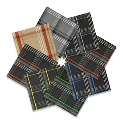 VW Golf GTi Tartan Upholstery Fabric Backed with 3mm Scrim Foam Material Seat