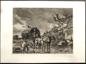 AVANT LETTRE Gravure d’Ewert Louis VAN MUYDEN - Picture 1 of 2