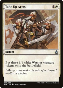 MTG UC REGULAR - KTK: KHANS OF TARKIR - LP- TAKE UP ARMS 026/269 - Picture 1 of 1