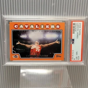 2008 Topps Orange #23 Lebron James /1199 PSA 8 ~Cleveland Cavaliers, LA Lakers - Picture 1 of 5