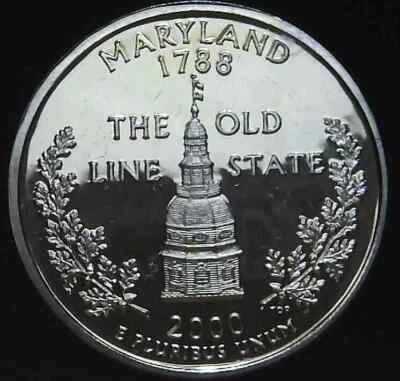 2000 S MARYLAND PROOF 90% Silver STATE QUARTER - Image 1 of 2