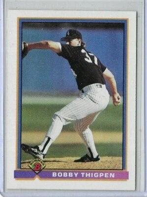 1991 Bowman #342 Bobby Thigpen Chicago White Sox - Image 1 of 2