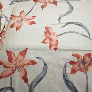 Garden Fresh Cohama Riverdale Screen Print Fabric Floral Design Vintage - Picture 1 of 5