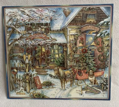 Vintage Christmas Advent Calendar Kim Jacobs Country Christmas 1997 - Image 1 of 4