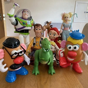 Toy Story Large Figures Bundle Talkng & Lights Woody Jess Buzz Bullseye - Picture 1 of 22