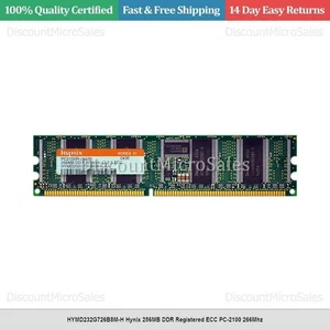 HYMD232G726B8M-H Hynix 256MB DDR Registered ECC PC-2100 266Mhz - Picture 1 of 1