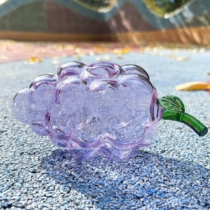 6" Premium Große Traube Glas Löffel Pfeife Tabak Rauchen Dicke Schwer Handpfeife - Bild 1 von 9