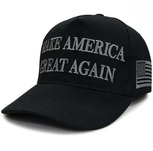 5X Donald Trump Make America Great Again Dark MAGA Hat-Never Surrender BlK/Gray - Picture 1 of 4