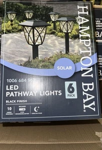 Solar Garden Lights 6-Pack LED Pathway - Picture 1 of 4