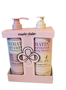 Marie Claire Thickening Shampoo with Keratin & Biotin 33.8 fl oz Each Pack of 2 - Picture 1 of 5