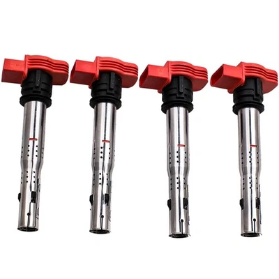 Ignition on plug Coil Pack X4 For Audi A8 Q7 Q5 R8 S4  TT MKII For VW Touareg - Image 1 of 4