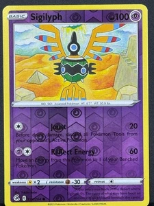 Pokemon TCG Fusion Strike #123/264 Sigilyph Reverse Holo - Picture 1 of 2
