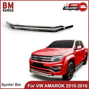 BULL BAR NUDGE DOUBLE SPOILER BAR GRILL GUARD CITY GUARD for VW AMAROK 2010-2016 - Picture 1 of 8