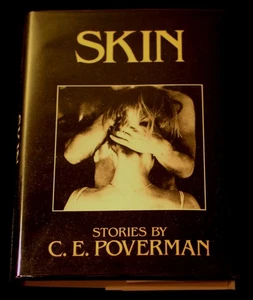SKIN C.E. Poverman 1992 SIGNED First Edition w/dj Mystery Fiction Short Stories - Picture 1 of 9