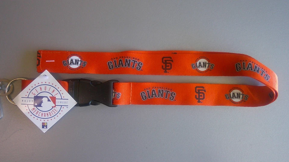 MLB Lanyard Keychain San Francisco SF Giants Team Color Orange - Image 1 of 1