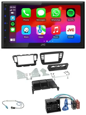 JVC Bluetooth 2DIN MP3 DAB USB Autoradio für Skoda CitiGo 16-19 Seat Mii schwarz - Bild 1 von 4