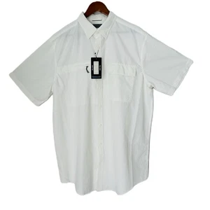 Roundtree & York Button Up Shirt Men XLT White Performance The Charter Sport NWT - Picture 1 of 16