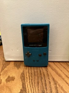 Nintendo Gameboy Color GBC Teal Blue Handheld System Console CGB-001 (TESTED) - Picture 1 of 6