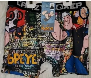 HERREN CRAZY BOXER POPEYE ULTRA BEQUEM-ATMUNGSAKTIV LEICHT BOXERSHORTS GR. S - Bild 1 von 3