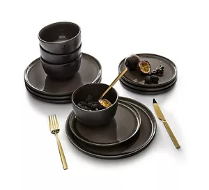 Tafelservice GMK Geschirr-Set, Service Luk (12-tlg), 4 Personen, Steinzeug, Scan - Bild 1 von 2