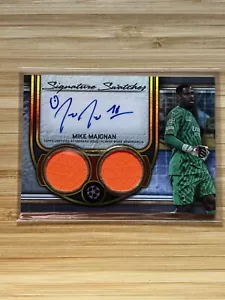 MIKE MAIGNAN- Topps SIGNATURE SWATCHES 38/50- AUTO + Patch Used Worm Material - Foto 1 di 5