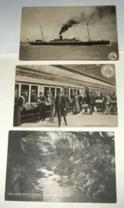 Regno Unito Cartoline Treni Navi Vintage - Foto 1 di 19