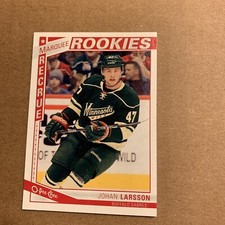 B99 2013/14 O Pee Chee Marquee Rookie #589 Johan Larsson Buffalo sabers￼
