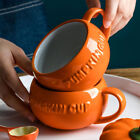 Pumpkin Soup Cup With Lid & Spoon - Halloween Mug (M)