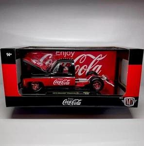 1/24 M2 Machines Chase 1973 Chevrolet Cheyenne 10 Coca Cola Red Rims Chevy 1/750 - Picture 1 of 4
