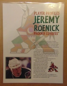 Two USA HOCKEY TEAM Player Profile Phoenix COYOTES NHL Original Print Clipping - Bild 1 von 4