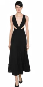 NUEVO CON ETIQUETAS $3K GIVECHY PASARELA VESTIDO NEGRO PEQUEÑO TALLA EE. UU. 8 FR TALLA 40 - Imagen 1 de 7