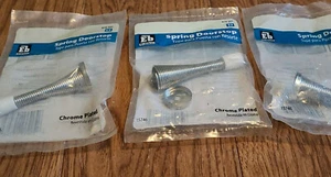 Everbilt SPRING DOORSTOP (set of 4) Chrome Plated FINISH NEW - SHIPS ASAP - Picture 1 of 8