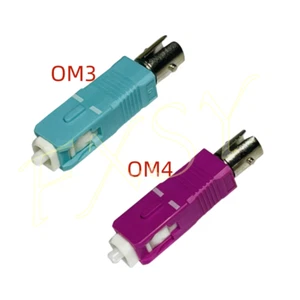 SC/UPC Male to ST/UPC Female OM3 OM4 Fiber Optical Adapter Fiber Optic Converter - Picture 1 of 5