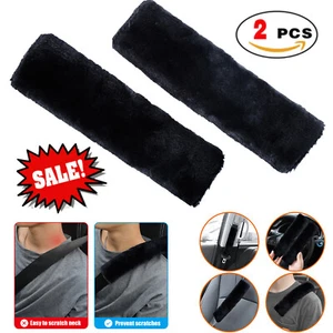 2 Pack Seat Belt Strap Covers for Car Universal Seat Belt Shoulder Pads Soft USA - Picture 1 of 12