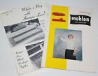 Mohlon Vintage Pattern Booklet Volume B21 and Hairpin Lace Rug Instructions Knit