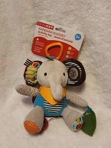 SKIP HOP Bandana Buddies Baby Stroller Activity Toy Elephant Teether Toy Age 0+ - Picture 1 of 10