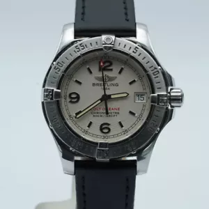 Breitling Colt Oceane Orologio Donna A77380 32MM Acciaio con Pelle Nastro Schön - Foto 1 di 9