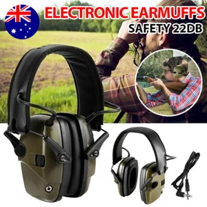 Electronic Earmuffs Ear Muffs Defender Sport Shooting Protection Nosie Reduction - Picture 1 of 12