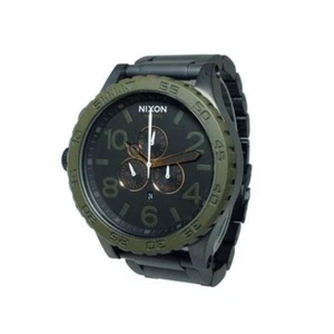 Nixon Uhr 51-30 CHRONO Matt Schwarz und Grün A083-1530 - Bild 1 von 2