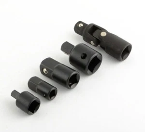 5PC Socket Adapter 5 Pcs Air Impact Reducer Adapter Set Universal Joint Tools - Foto 1 di 1