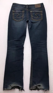 Jeans plateados C180 AIKO BOOTCUT tiro bajo súper elásticos talla 28 (medidas 30x31") - Imagen 1 de 9