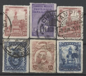Nº: 132414 - MÉXICO - LOTE DE 6 SELLOS ANTIGUOS - ¡USADOS!! - Imagen 1 de 1