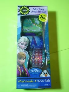 DISNEY FROZEN Sticker Activity Set - 4 Sticker Rolls - Over 200 Total Stickers - Picture 1 of 4