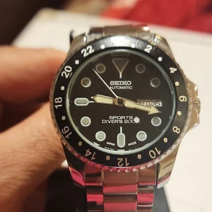 Seiko Sports 6309-5820 Orologio Da Uomo Vintage Data Giorno Divers 200M Automatico - Foto 1 di 13