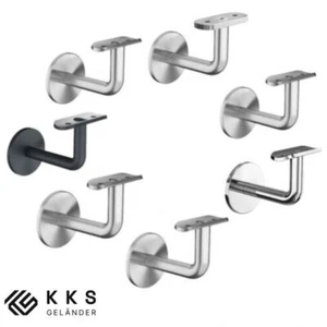 Handlaufhalter Edelstahl Handlaufträger Wandhalter Geländer V4A Halterung Robust - Bild 1 von 31